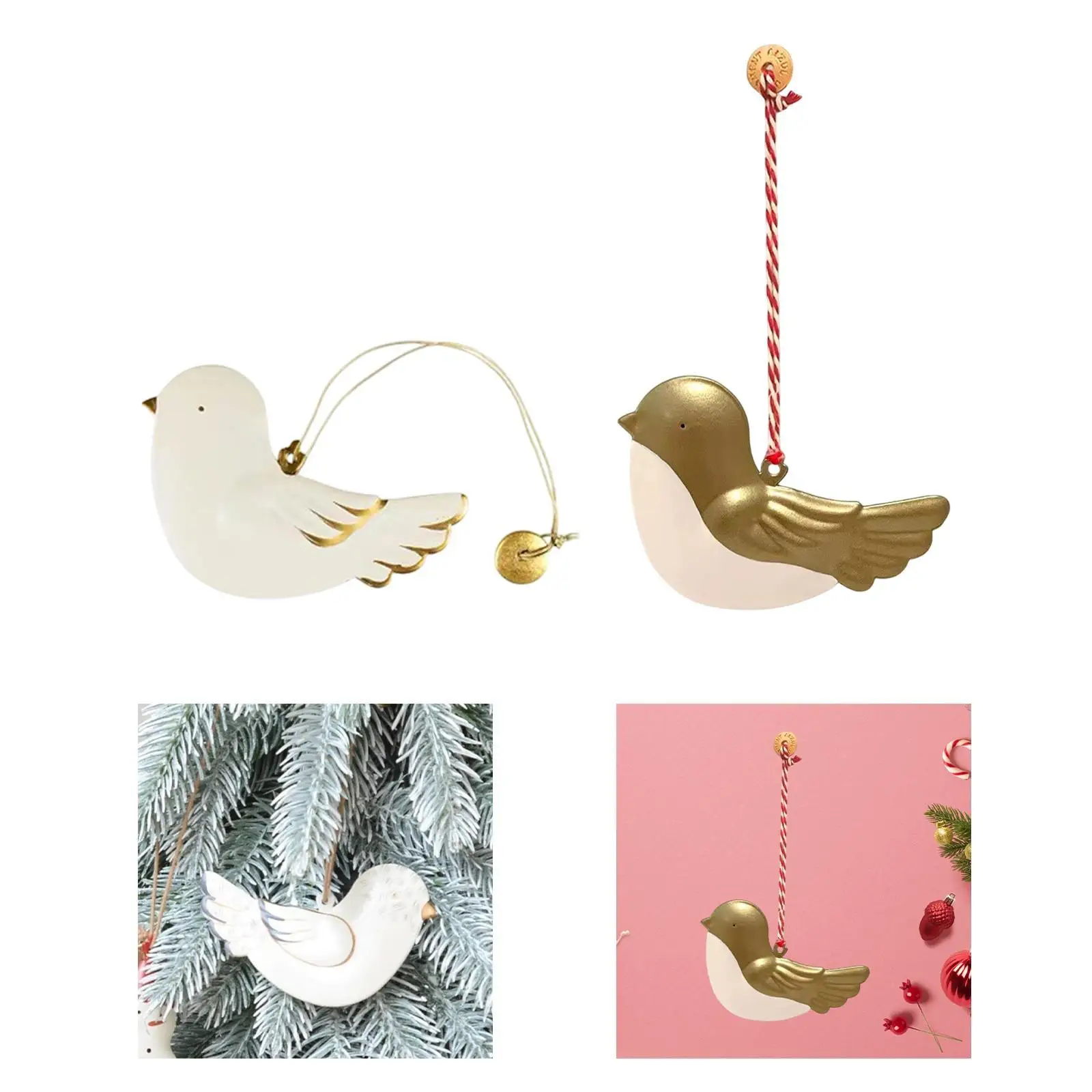 Рождественская елка подвесные украшения двери голубь рождественский орнамент