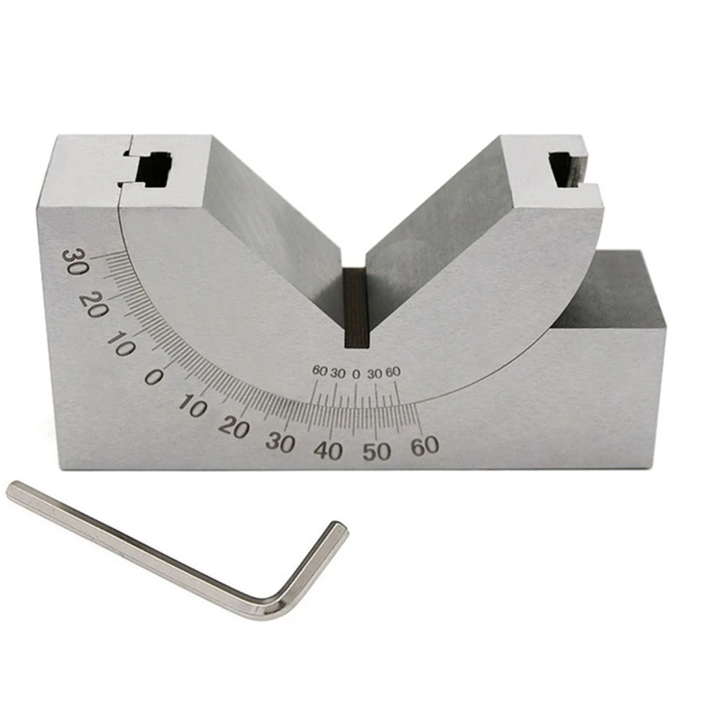 

Precision Steel Gauge Micro Adjustable Angle V Block Milling Setup 0-60 Degree Angle Block For Gauge Processing Slope Woodwork
