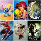 Алмазная вышивка Минни Маус, картина из мультфильмов Дисней, для творчества, 5D мозаика, вышивка крестиком, подарок для домашнего декора