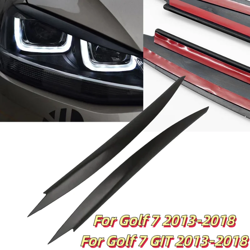 2 шт. декоративные накладки на фары для Volkswagen Golf 7 GIT