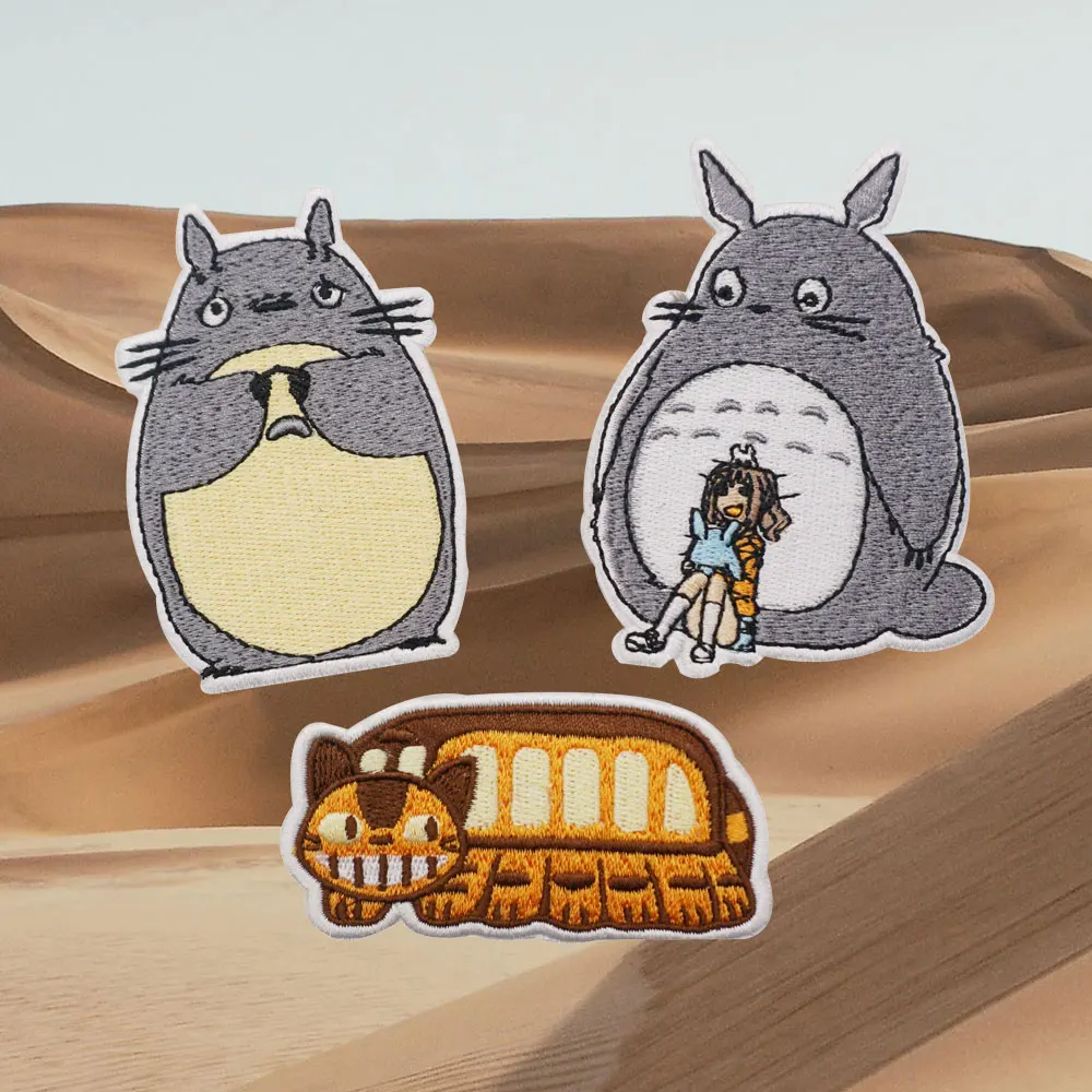 Вышитые нашивки с героями мультфильмов аппликация швейная этикетка