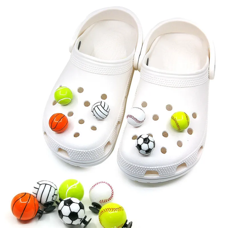 

Креативные аксессуары для обуви с отверстиями для мячей, баскетбола, футбола, тенниса, пряжка для обуви «сделай сам», пряжка для обуви с отве...