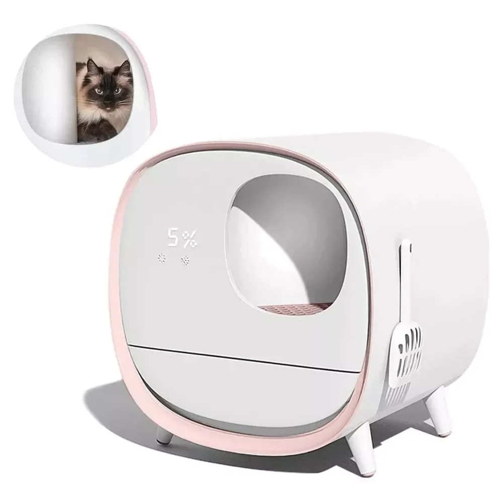 

2023NEW Cat Toilet Litter Box Deodorant Toilet Training Kit Smart Automatic Self Cleaning Fully EnClosed Pet Litter Sandbox