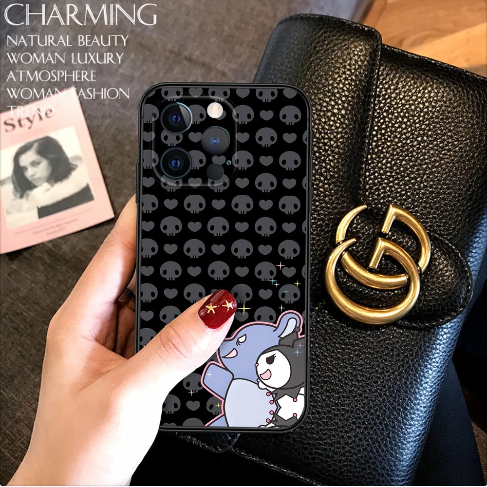 Z145 Kuromi мультфильм мягкий чехол для Huawei Y5P Y6P Y7A Y8P Y9A Y6 Y7 Y8S Y9S Y9 Prime Nova 9 9I 4E 5T 7 Mate 10 Lite 20