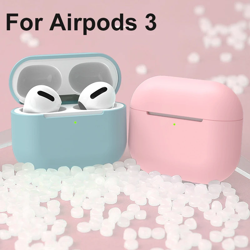 

New Soft Liquid Silicone Case For AirPods3 Wireless Bluetooth Earphone Protective Case for Apple Airpods3 All Inclusive Cover