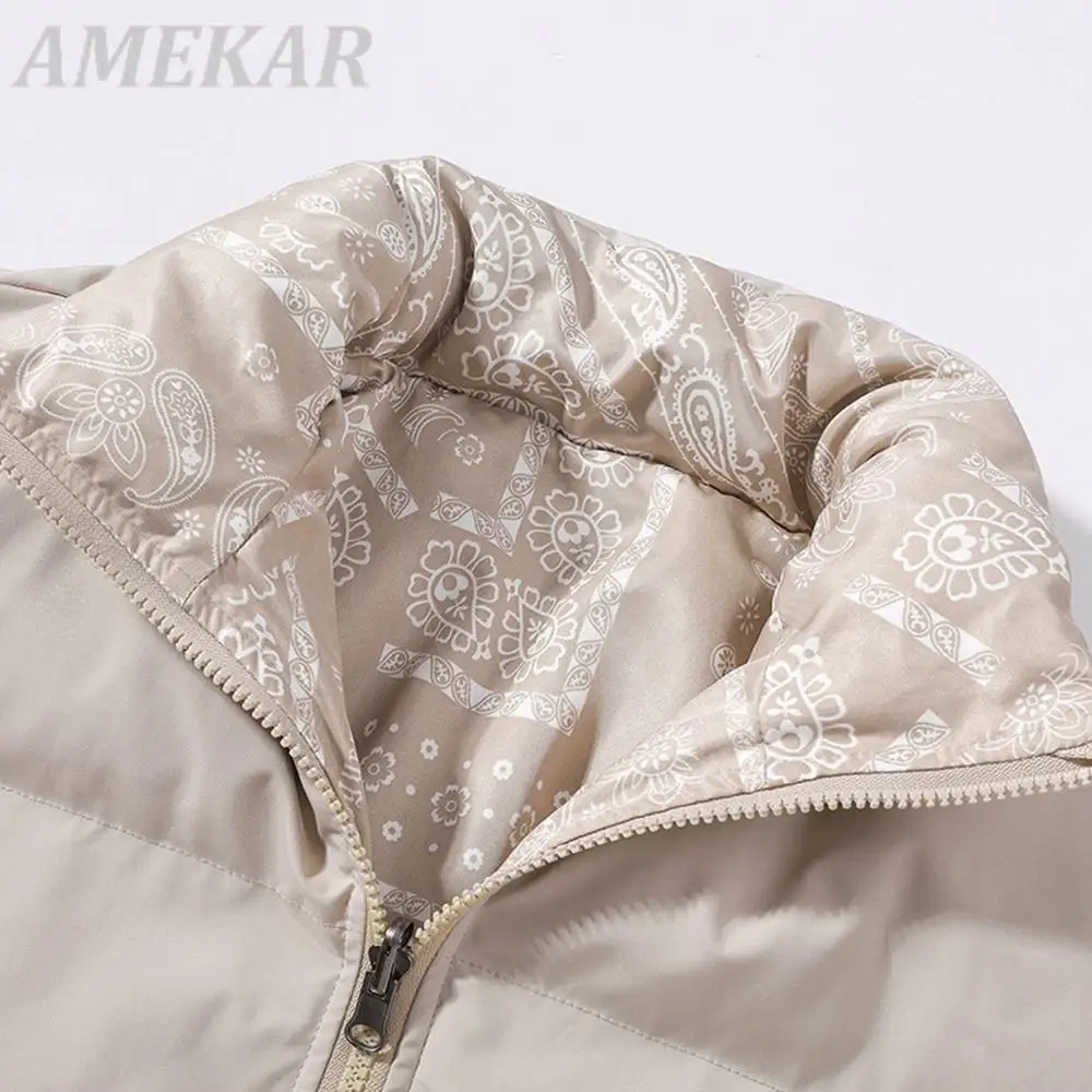 2022 Winter Jacket Men Reversible Parkas Thicken Warm Coat Mens Streetwear Jackets Parka Women Fashion Outwear Coats Oversize