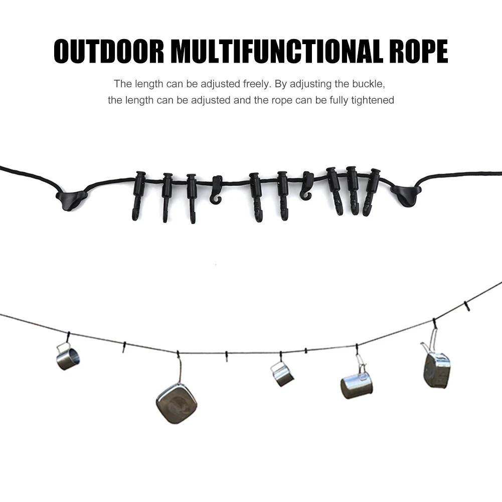

Camping Awning Hanging Rope 16 Feet Outdoor Clothes Multipurpose Anti-skid Line Camping Portable Outdoor Elements