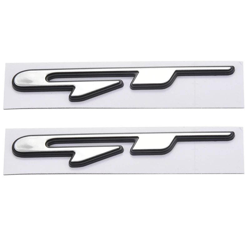 

2X Cool 3D Car Style Sticker Gt Line Letters Sticker For Kia Rear Trunk Fender Car Doors Stickers Gt