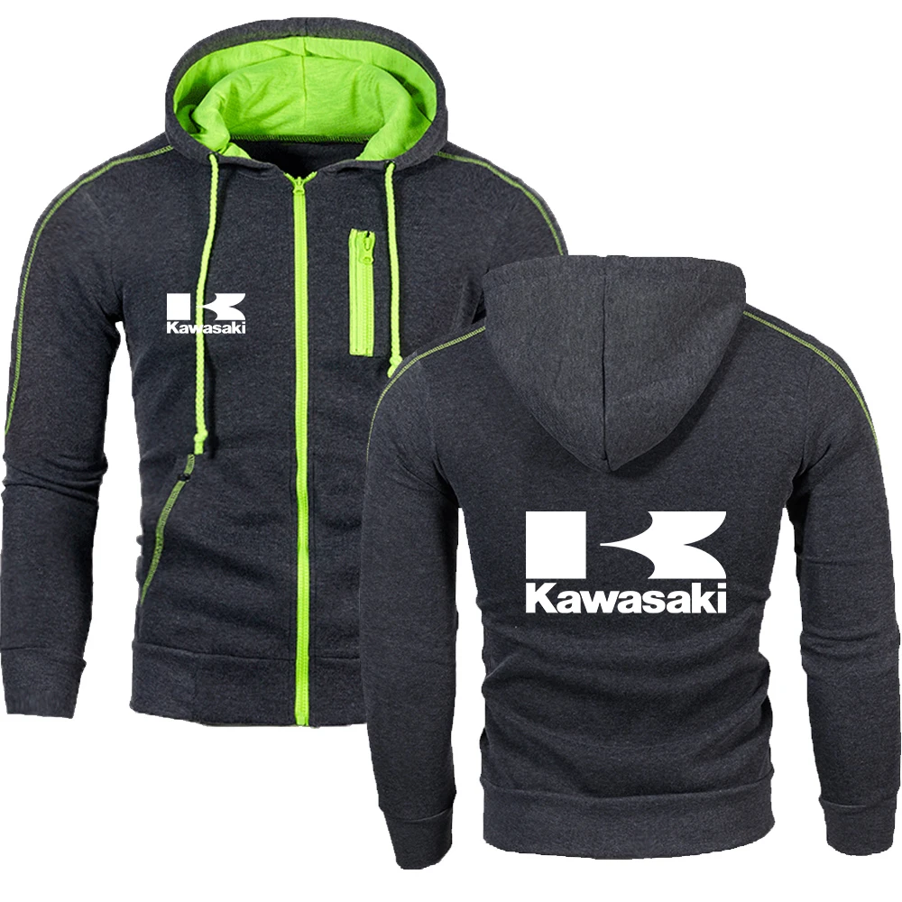 

Новинка от Kawasaki, Мужская весенне-осенняя куртка с капюшоном на молнии, повседневные мужские спортивные пуловеры для улицы, универсальные мо...