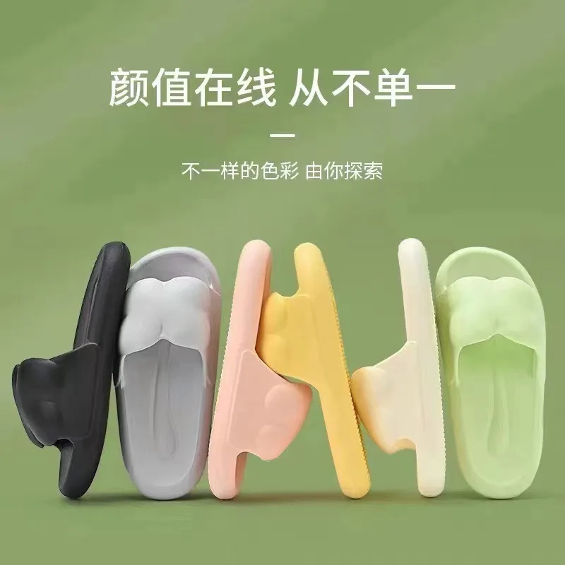 Lucky Clover Home Slipper for Womens Indoor Shoes Slides Concise  Soild Sandals Ladies Cheap Non-slips Light EVA Flip Flops