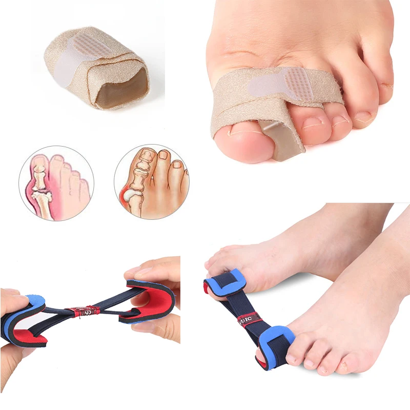 

5-1PCS Silicone Gel Bunion Toe Separator Eases Foot Pain Hallux Valgus Bunion Correction Nylon Training Tools Foot Care Orthosis