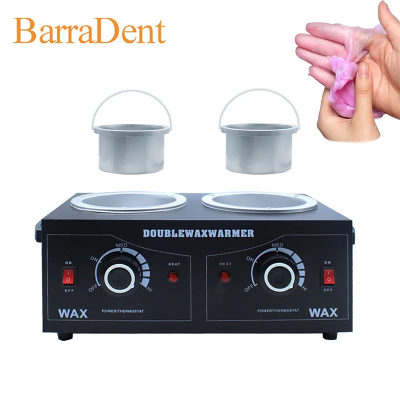Double Pot Wax Heater Electric Hair Removal Tool Professional Paraffin Bath Paraffin Treatment Hair Removal Skin Care Salon