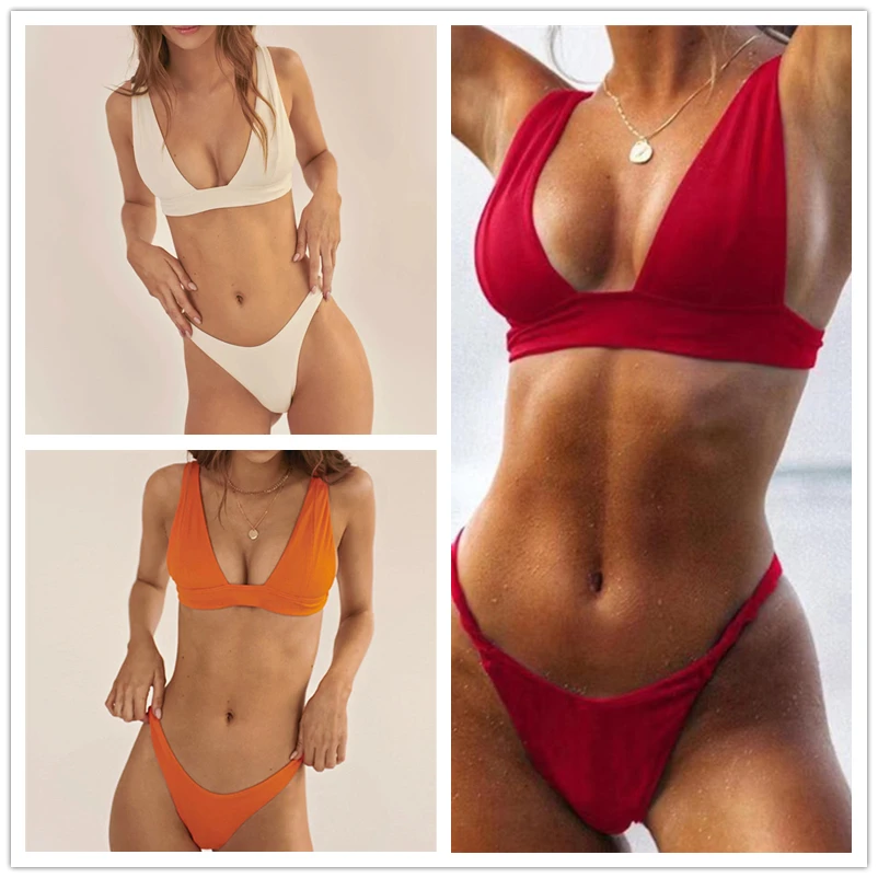 

Bikini Set Sexy Swimwear Women Bikini Top for Big Boobs Swimsuits Beach Style Bikinis Set Women Swimsuit High Waist Bikini