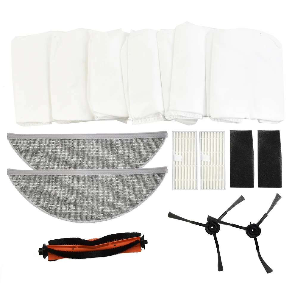 

Replace For Imou Robot Mop Cloth Vacuum Cleaner Parts Dust Bags Kit Roller Brushes Disposable Dust Bags Side Brushes Filters