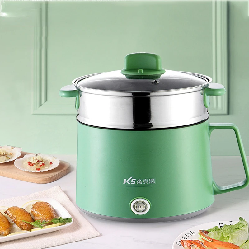 

Cooking Machine Non-stick Pan Electric Rice Cooker Stainless Steel Cook Pot Household Dormitory Hot Pot 1-2 People