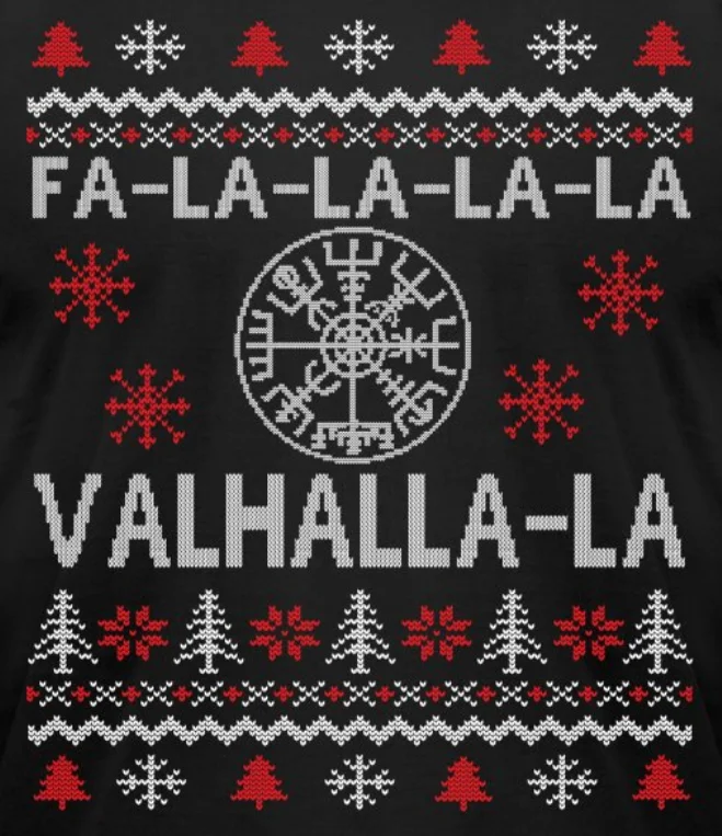 Жилеты Valhalla La норвежские вегвизир руны Уродливый Рождественский свитер 100%