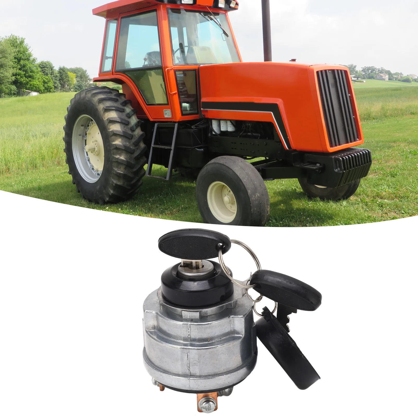 Выключатель зажигания 72098283 с 2 ключами — замена для Allis Chalmers Duetz 5015 5020 5030 5215 5220 5230 6140 (art.: 3920cf8fef116) - 3920cf8fef116
