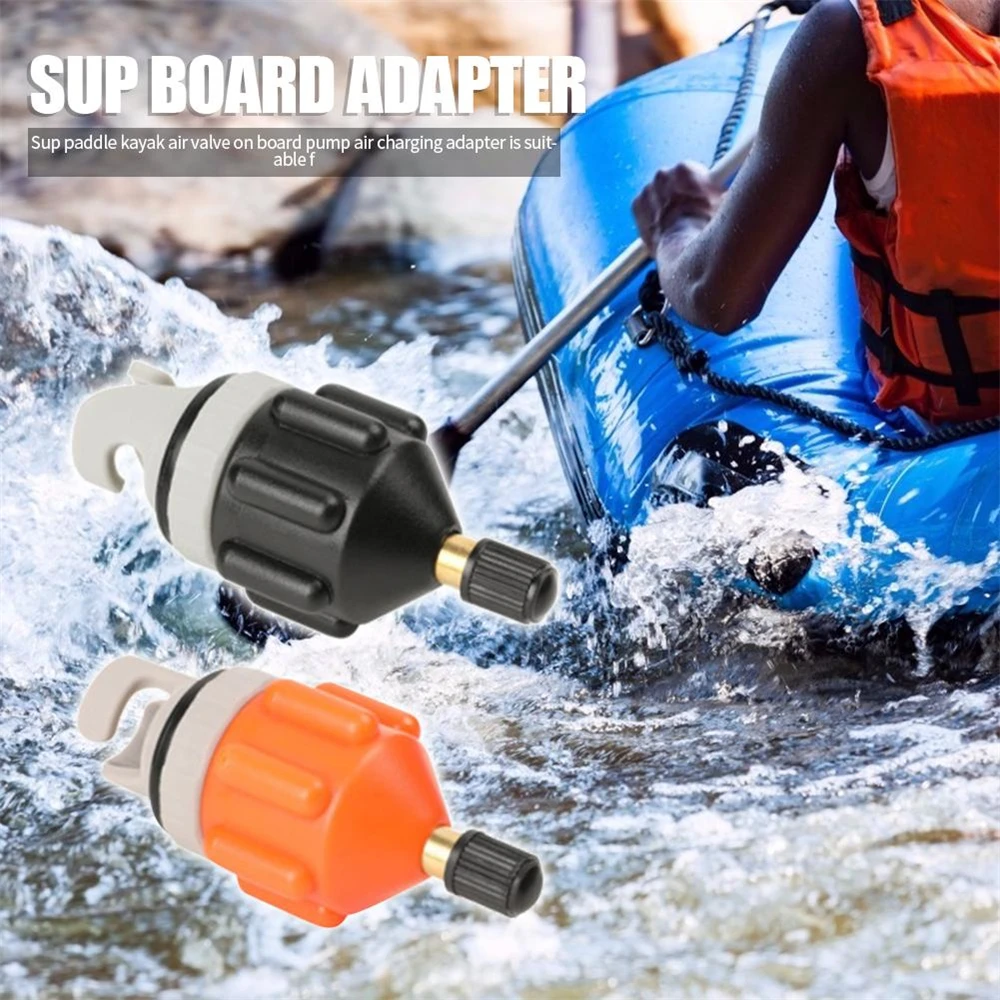 

Durable Air Valve Adaptor Wear-resistant Rowing Boat Air Valve Adaptor Nylon Kayak Inflatable Pump Adapter for SUP Board