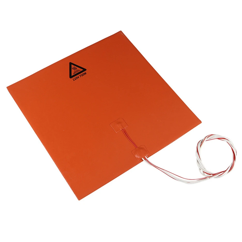 

750 Вт 220 В силиконовая Подогреваемая грелка для 3D принтера x мм