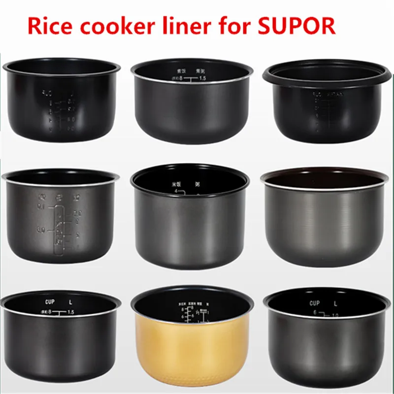 Пароварка для риса SUPOR Pressure Lnner Pot, внутренний чёрный горшок с неклеящимся покрытием.