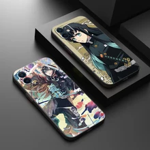 Ghost Slayer Phone Case For Funda iPhone 13 12 11 Pro Max Mini X XR XS Max 6 6s 7 8 Plus Coque Back Celular Carcasa Soft