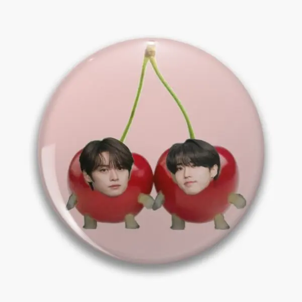 Мягкая булавка на пуговицах с вишней Minsung креативный декор модный милый женский