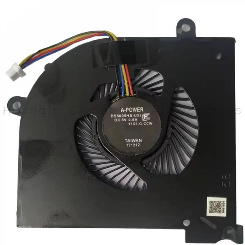 Новый вентилятор охлаждения CPUGPU SS+ BS5005HS-U3N 16Q2-CPU-CW 16Q2-GPU-CW для игрового ноутбука MSI GS65 Stealth MS-16Q2, 5В, 4-контактный (art.: 3920dcae58fb2) - 3920dcae58fb2