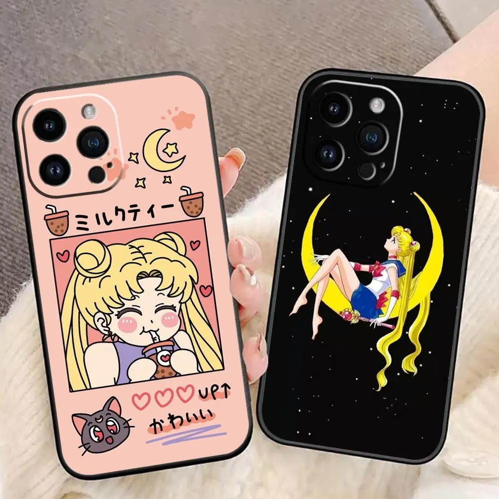 

Funda Coque Case For iphone Apple 14 13 12 11 Pro Capa XS Max Mini X XR SE 8 7 6S 6 Plus 5 5S Case Para Cute S-Sailor Moon Girl