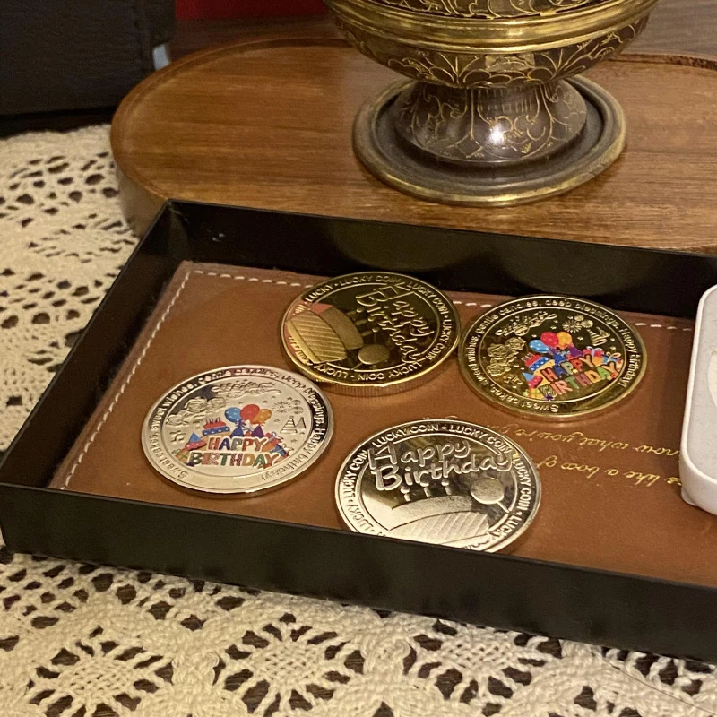 1 шт. медаль на удачу и счастье Коллекционная монета день рождения памятные