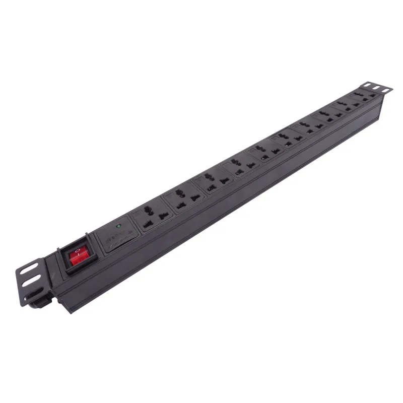 

Surge protection module Power Strip 10 Ways Socket Outlets electric extension Aluminum alloy Metal Power Socket