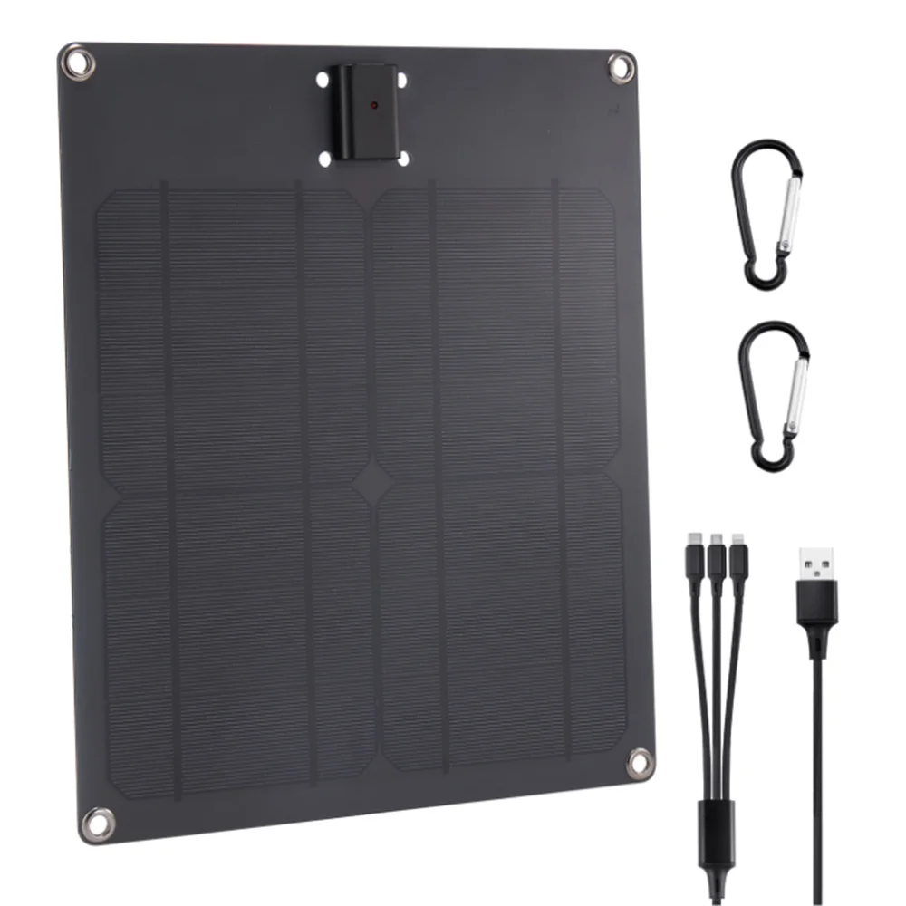

JFBL Hot 15W 5V Monocrystalline Silicon Solar Panel Suit Outdoor Portable Mobile Phone Sports Camera Mobile Power Solar Charger