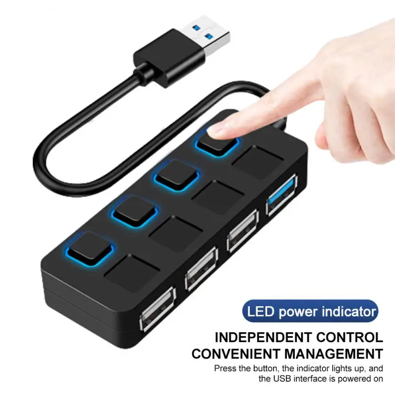

4 порта USB 3,0 адаптер концентратора USB 2,0 мульти-разветвитель адаптер 5 Гбит/с высокоскоростной мульти-разветвитель типа C для ноутбука ПК Аксе...