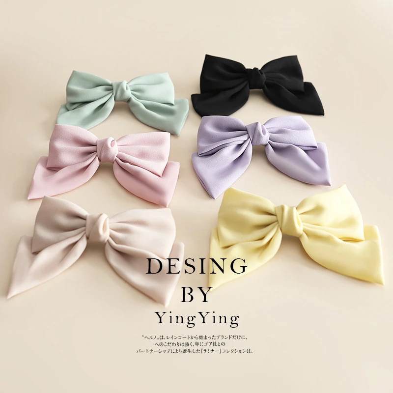 

Bow Hairpin Hair Accessories Senior Sense Hairpin Female Spring Clip Headdress Korean Jewelry Hair Clips Spot Wholesale
