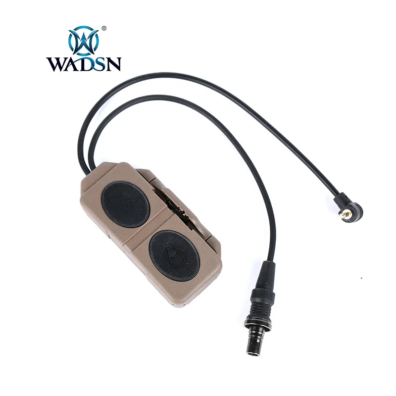 

WADSN Страйкбол Тактический лазерный светильник PEQ переключатель двойная кнопка для DABL-A2 PEQ15 M300 M600 вспышка светильник подходит 20 мм Пикатинни