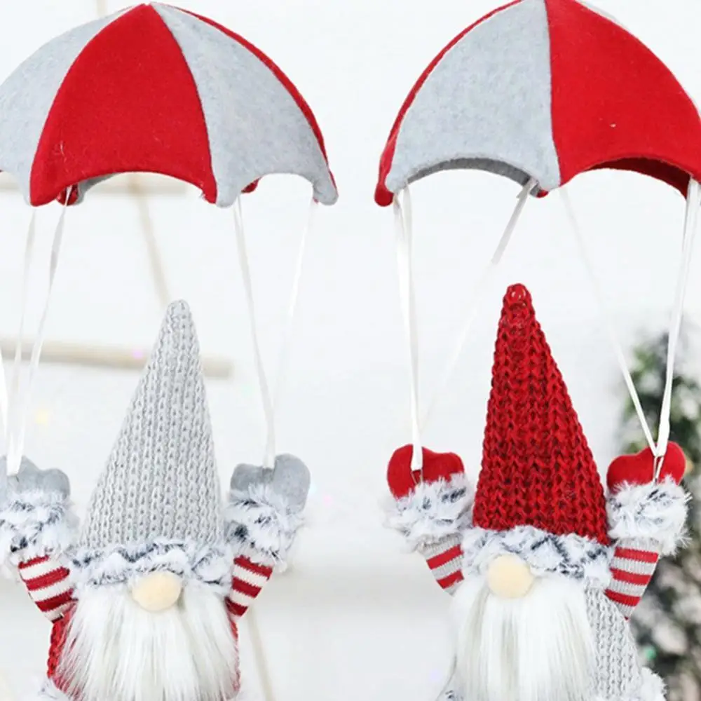 

Подвесное украшение, Рождественский Безликий гном, Санта-Клаус, прыжки с парашютом для пожилых людей, Рождественский кулон на дерево, подве...