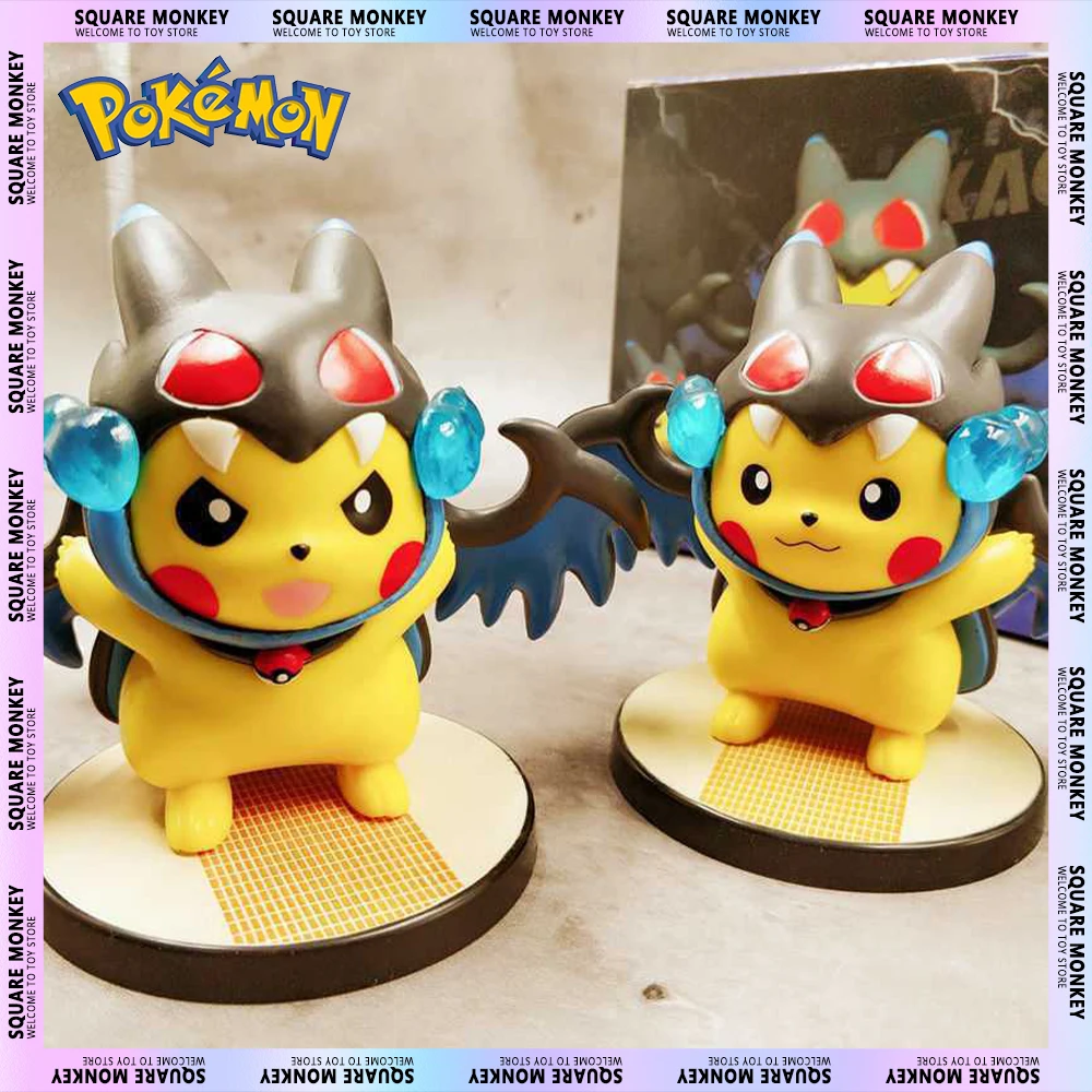 

Pokemon Pikachu Cos Charizard Kawaii Anime Action Figures Pvc Statue Figurine Model Car Ornament Collectible Doll Toys Kids Gift