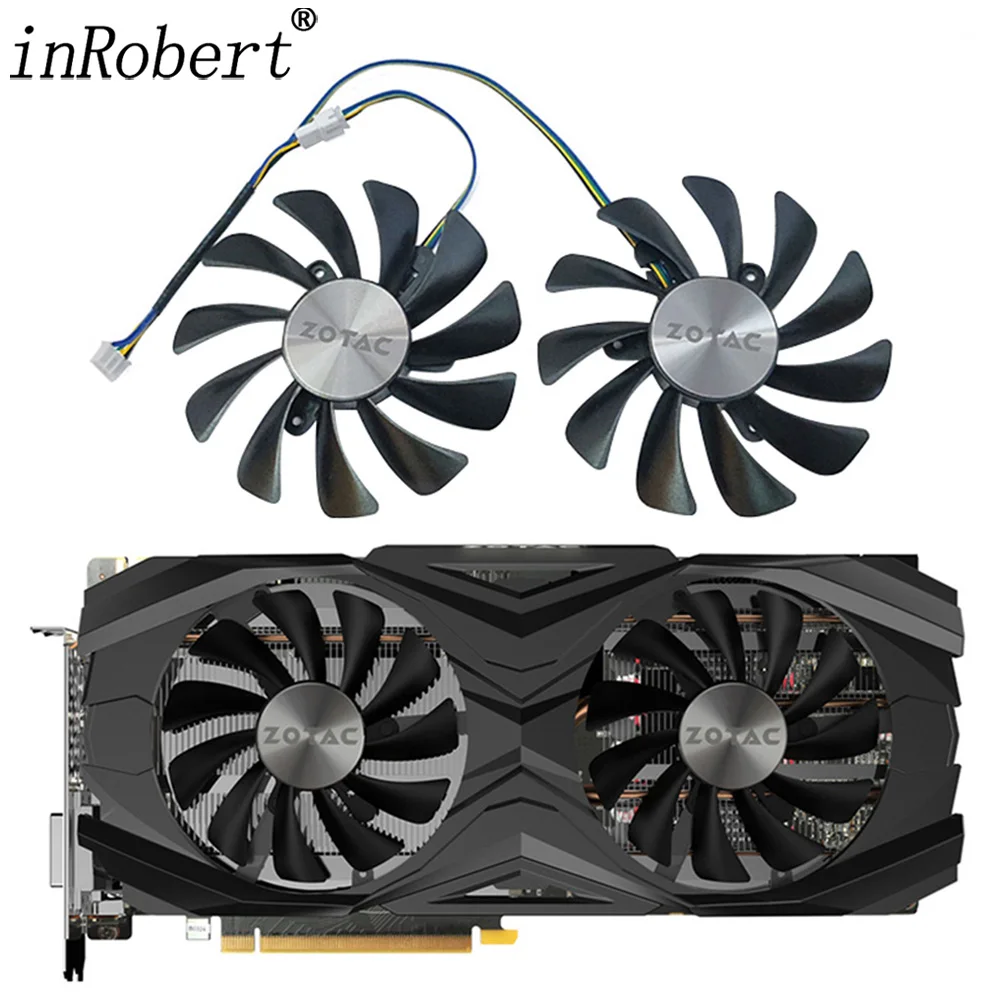 

GTX1080Ti Video Card Fan For ZOTAC GeForce GTX 1080 Ti AMP Edition ZT-P10810D-10P Graphics Card Cooling Fan