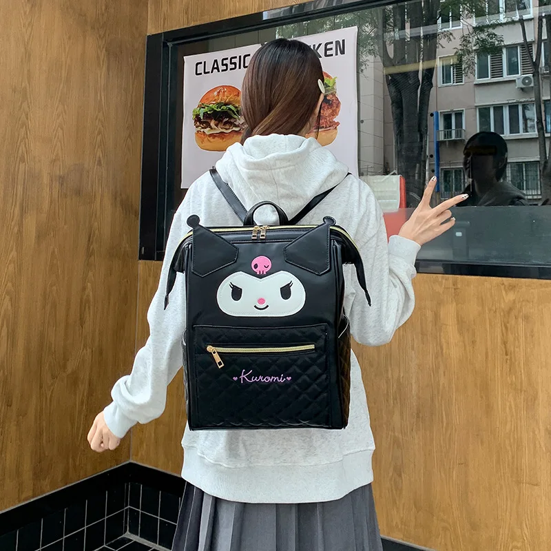 Фото Новый рюкзак Sanrio 2026: Милый многофункциональный рюкзак My Melody с бантом, вместительная сумка для студентов, изысканный подарок к празднику №4