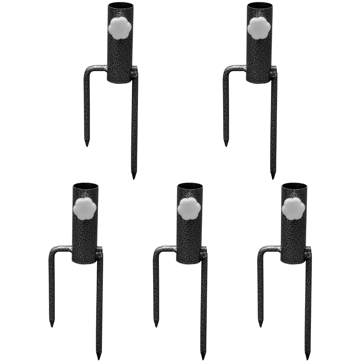 

5x Beach Umbrella Spike Grass Umbrella Anchor Patio Umbrella Steel Stand Portable Umbrella Base Grass Anchor Stake