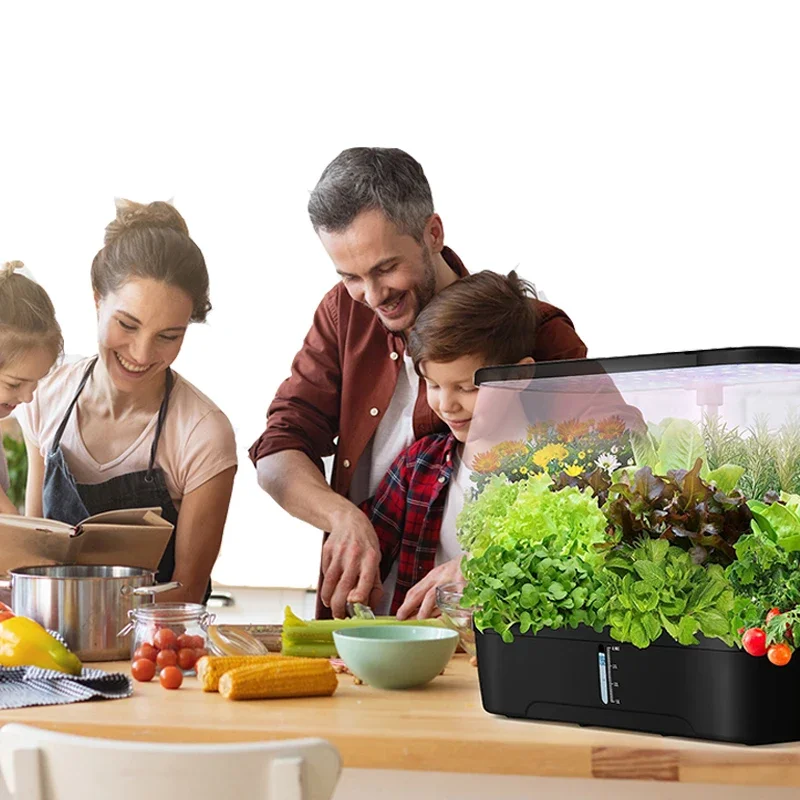 12 подставок семян для внутреннего сада с фотоэлементами полный спектр