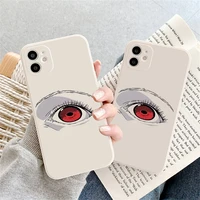 personality beautiful big eyes phone case for iphone 11 12 13 pro max 5 6 6s 7 8 plus 12 13 mini x xs xr se2020 new white cover