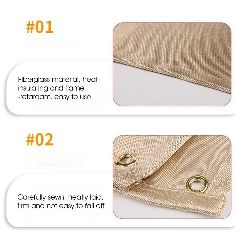 Стекловолоконное сварочное одеяло огнестойкое огнестойкая изоляция инструмент