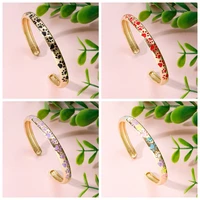 2022 trendy gold plated cuff bracelets enamel cute paw print open bangle send women couple best anniversary jewelry gifts