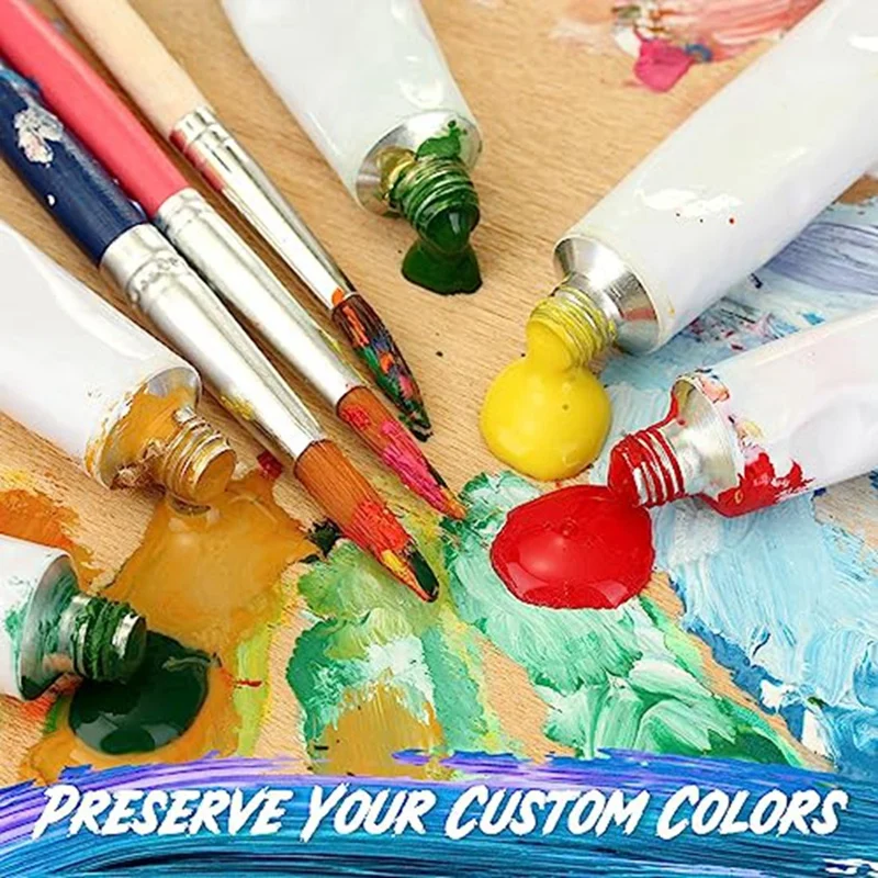 

Aluminum Paint Tubes 20 Ml For Making Paint And Store Remaining Paint Acrylic Oil