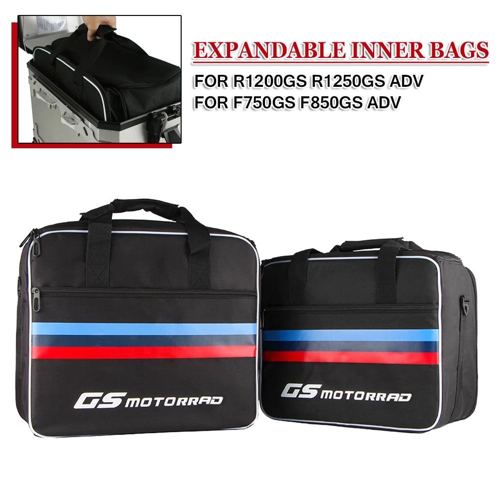 

Expandable Inner Bag Motorcycle Top Case Bag Pannier Saddlebag For BMW R1200GS R1250GS LC ADV GS 1200 1250 2021 F750GS F850GS