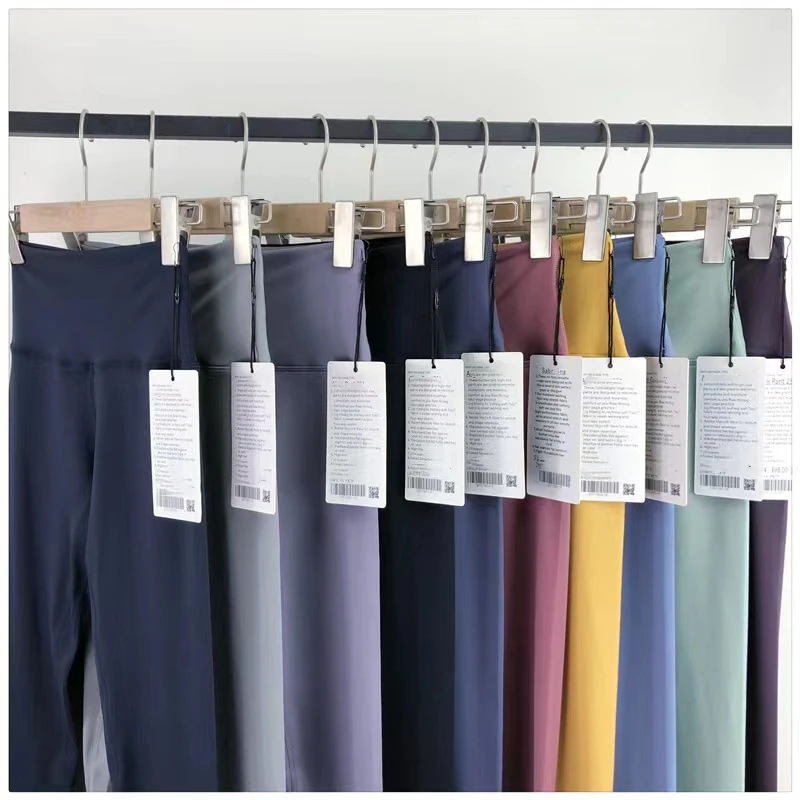 With Logo Align Women Sports High Waist leggings  Yoga Sports Leggings Tights Soft Fitness Squat Proof Leggings No T Line