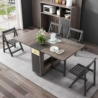 nordic multifunctional folding dining table chair combination modern simple family retractable escritorio minimalist mesa