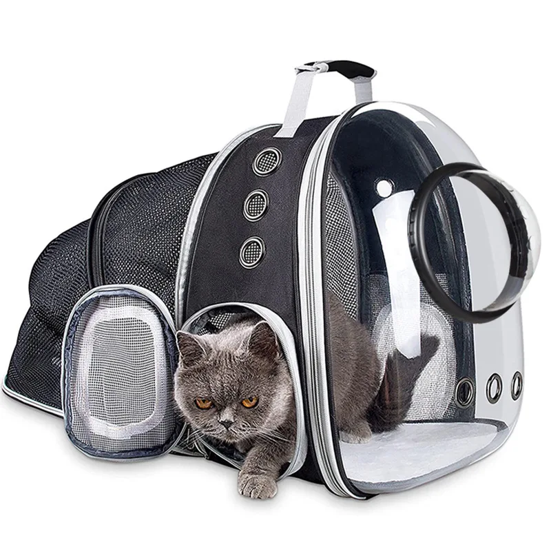 

Cat Backpack Carrier Astronaut Pet Out Portable Cat Travel Bag Breathable Transparent Space Capsule Portable Expandable Dog Bag