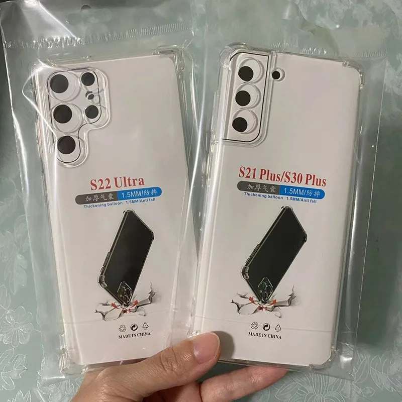 Soft Case For Samsung Galaxy S23 Ultre S22 S21 S20 Fe S10 S9 S8 Plus Note 20 10 Shockproof Clear Lens Protection Tpu Cover