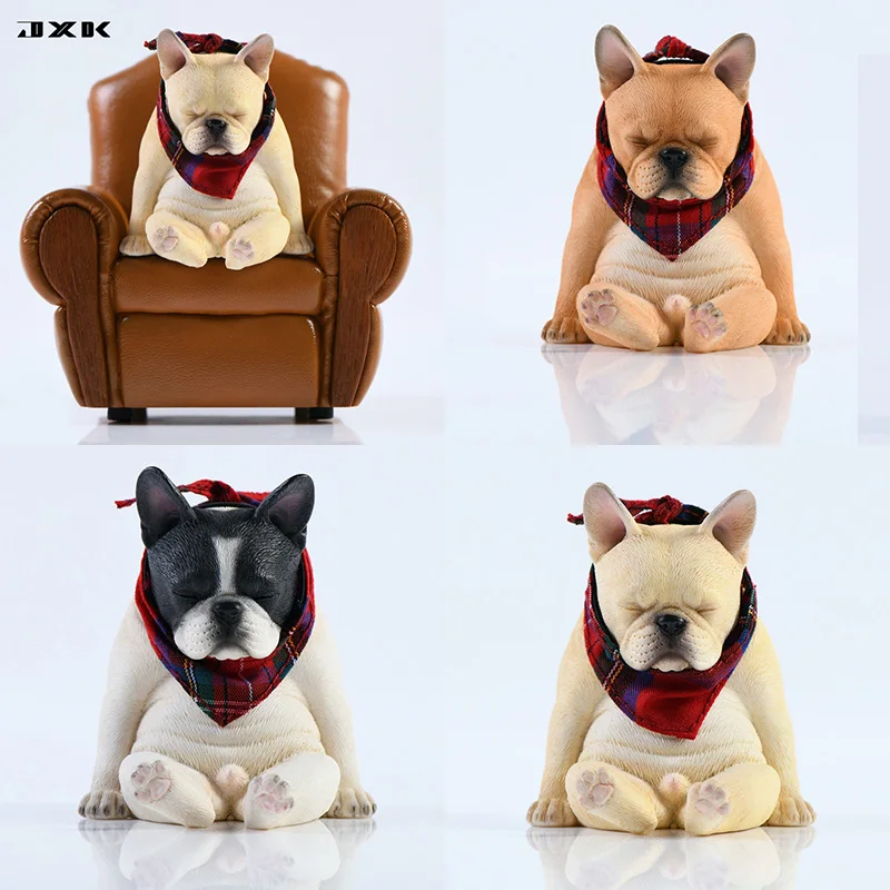 

JXK JXK045 1/12 Resin Simulation Decadent French Bulldog Casual Sofa Chair Ornament Scene Accessories for 6'' Action Figure Body
